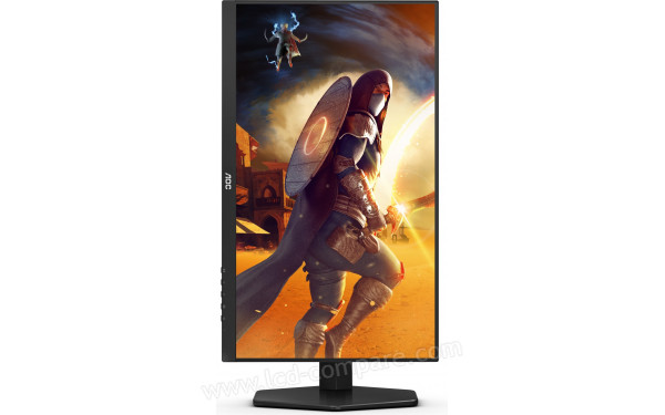 AOC 24G4X - Vue de face en mode portrait