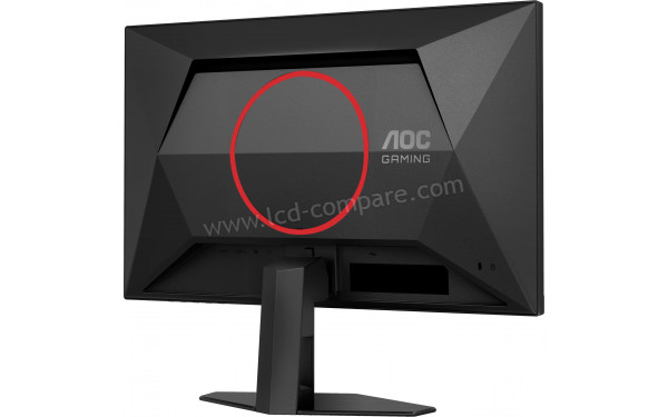 AOC 24G4ZREP - Vue 3/4 arri&egrave;re