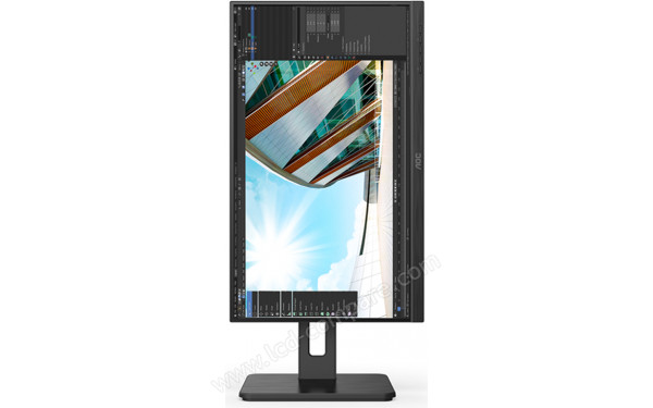 AOC 24P2C - Vue de face en mode portrait