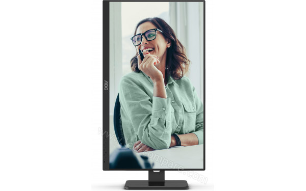 AOC 24P3CV - Vue de face en mode portrait