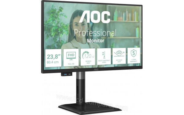 AOC 24P4CV - Vue 3/4 gauche