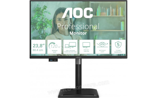 AOC 24P4CV - Vue de face