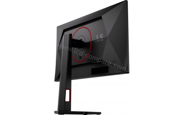 AOC 25G4ZR - Vue 3/4 arri&egrave;re