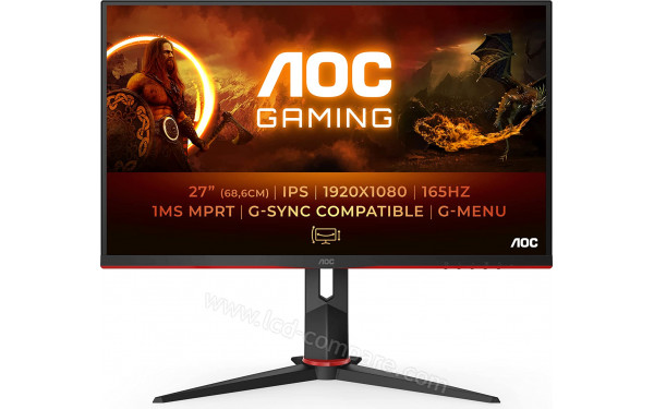 AOC 27G2SP/BK - Vue de face