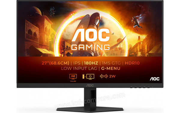 AOC 27G4XE - Vue de face