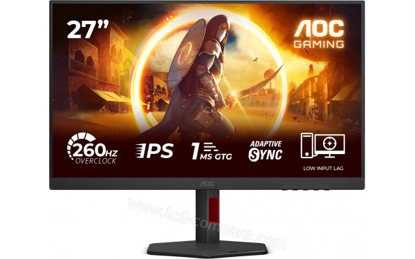 AOC 27G4ZR - Vue de face