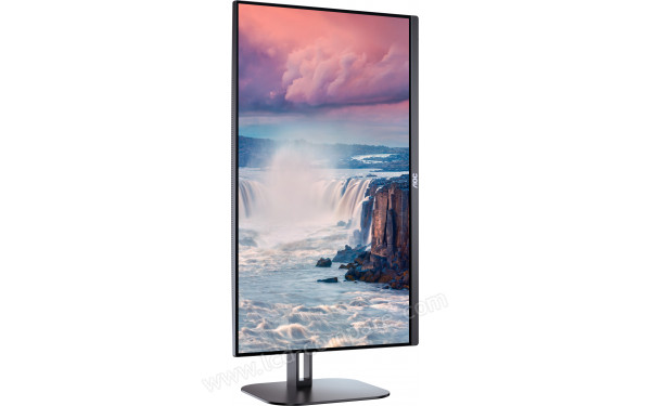 AOC 27V5C/BK - Vue de face en mode portrait