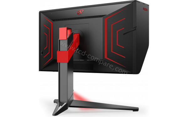 AOC AG254FG - Vue 3/4 arri&egrave;re avec protection