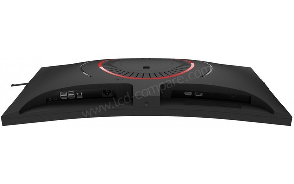 AOC AG273QCG - Vue du dessous + Connectique