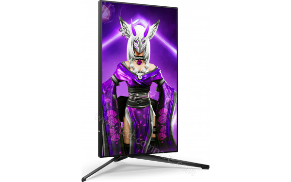 AOC AG274UXP - Vue de 3/4 en mode portrait