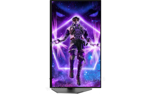 AOC AG326UD - Vue de face en mode portrait