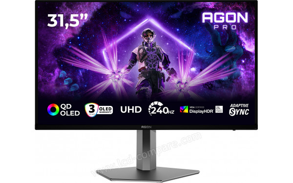 AOC AG326UZD2P - Vue de face