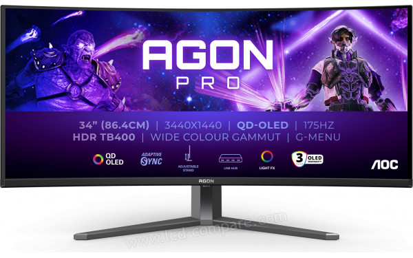 AOC AG346UCD - Vue de face