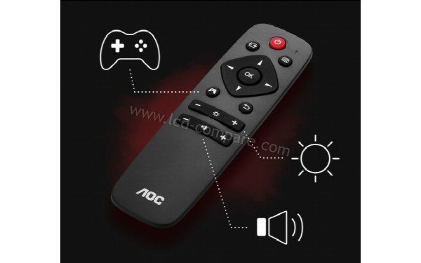 AOC AG493QCX - T&eacute;l&eacute;commande