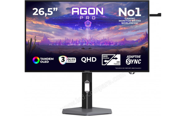 AOC AGP277QKDC - Vue de face