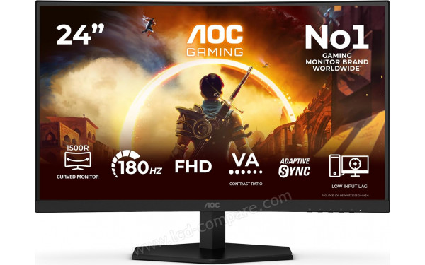 AOC C24G42FE - Vue de face