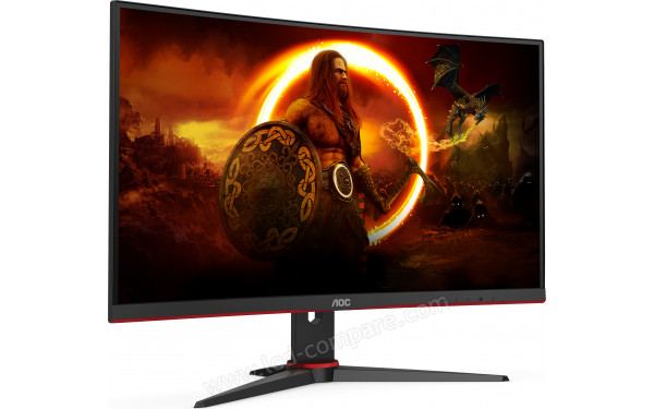 AOC C27G2E/BK - Vue 3/4 gauche