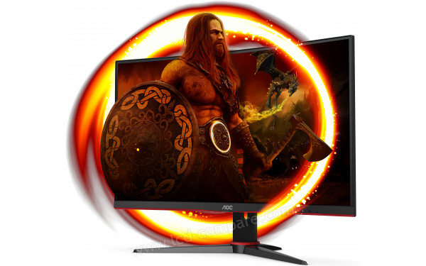 AOC C27G2E/BK - Vue 3/4 droite