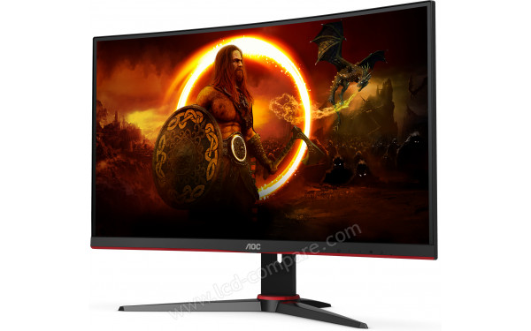 AOC C27G2ZE/BK - Vue 3/4 droite