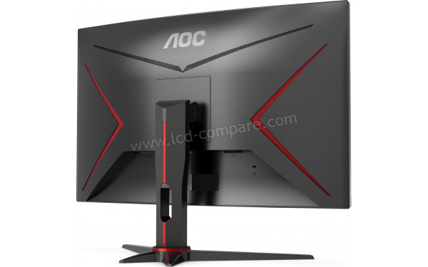 AOC C27G2ZE/BK - Vue 3/4 arri&egrave;re
