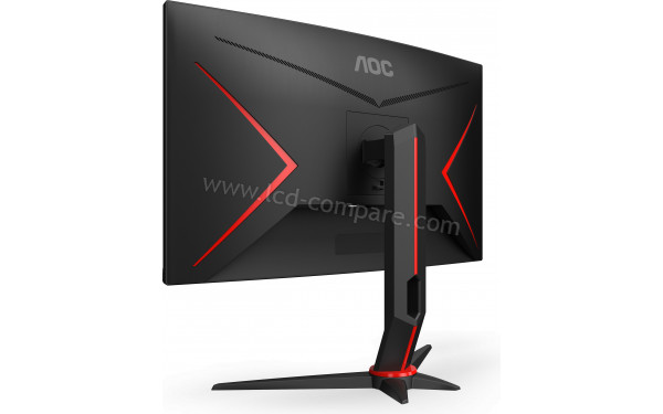 AOC C27G2ZU/BK - Vue 3/4 arri&egrave;re