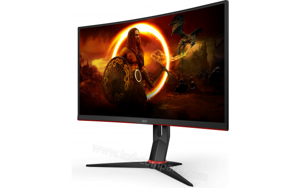 AOC C27G2ZU/BK - Vue 3/4 droite