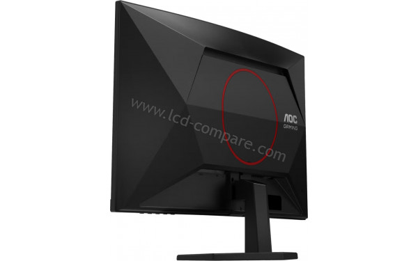 AOC C27G42ZE - Vue 3/4 arri&egrave;re