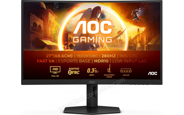 AOC C27G4ZXU - Vue de face