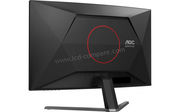 AOC C32G42ZE - Vue 3/4 arri&egrave;re