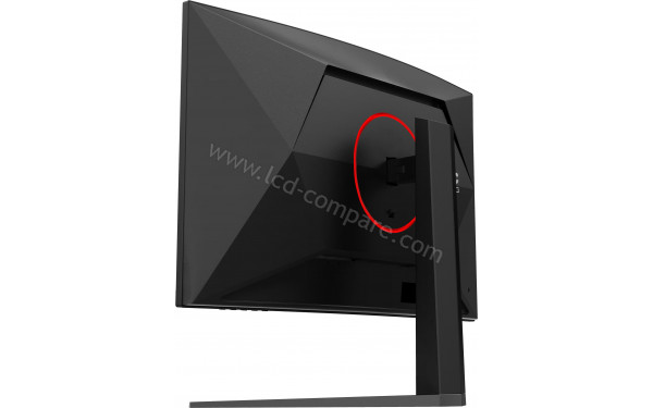AOC C32G4Z - Vue 3/4 arri&egrave;re