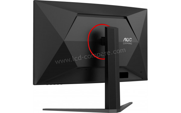 AOC C32G4Z - Vue 3/4 arri&egrave;re
