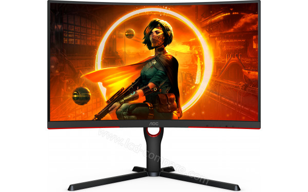 AOC CQ27G3SU/BK - Vue de face