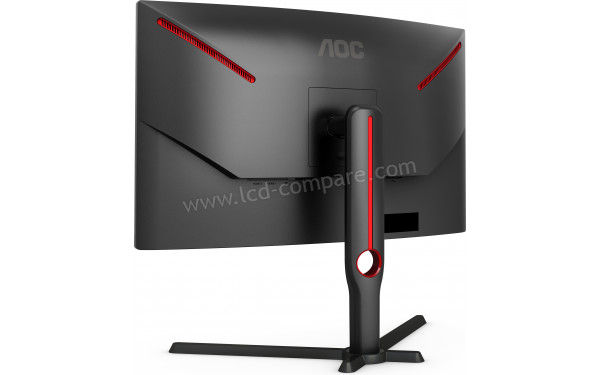 AOC CQ27G3SU/BK - Vue 3/4 arri&egrave;re
