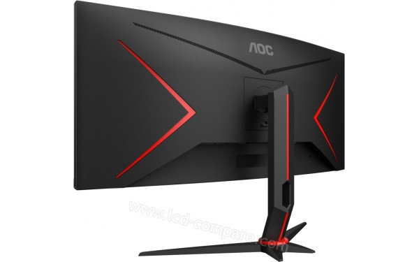 AOC CU34G2/BK - Vue 3/4 arri&egrave;re