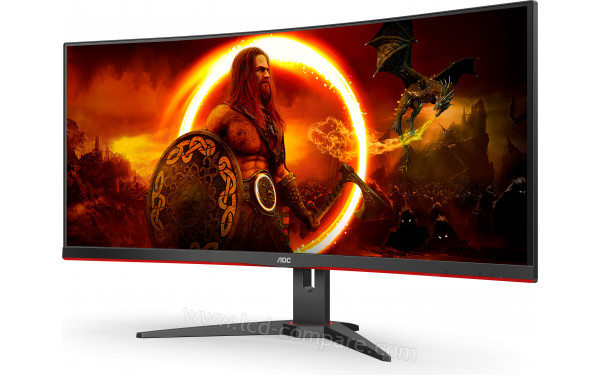 AOC CU34G2XE/BK - Vue 3/4 droite