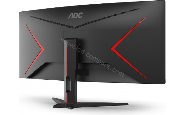 AOC CU34G2XE/BK - Vue 3/4 arri&egrave;re