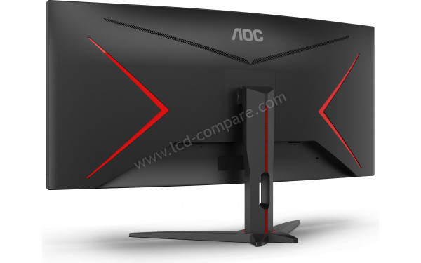 AOC CU34G2XE/BK - Vue 3/4 arri&egrave;re