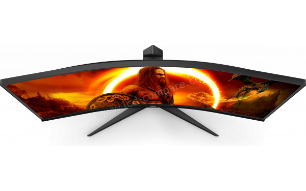 AOC CU34G2XE/BK - Vue du dessus