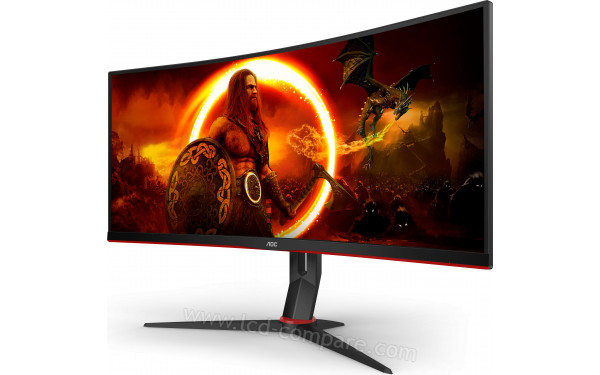 AOC CU34G2XP/BK - Vue 3/4 droite