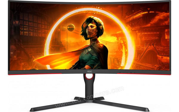 AOC CU34G3S/BK - Vue de face