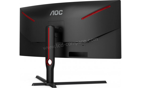 AOC CU34G3S/BK - Vue 3/4 arri&egrave;re