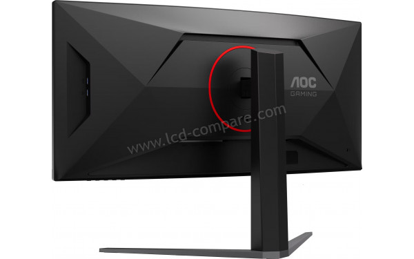 AOC CU34G4CA - Vue 3/4 arri&egrave;re