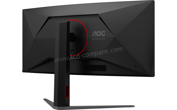 AOC CU34G4CA - Vue 3/4 arri&egrave;re