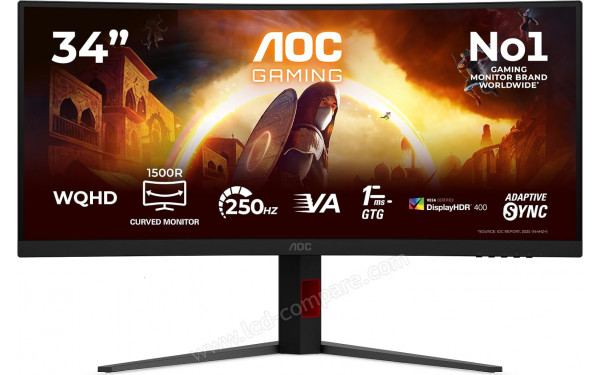 AOC CU34G4ZCA - Vue de face