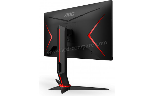 AOC Q24G2A/BK - Vue 3/4 arri&egrave;re