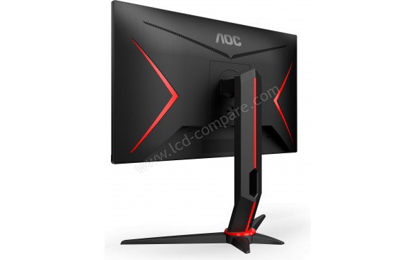 AOC Q24G2A/BK - Vue 3/4 arri&egrave;re