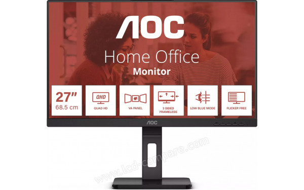 AOC Q27E3UMF - Vue de face