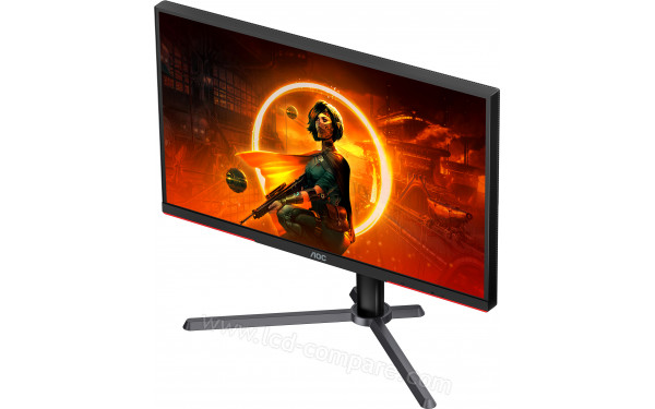 AOC Q27G3XMN/BK - Vue 3/4 droite
