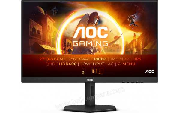 AOC Q27G4XD - Vue de face