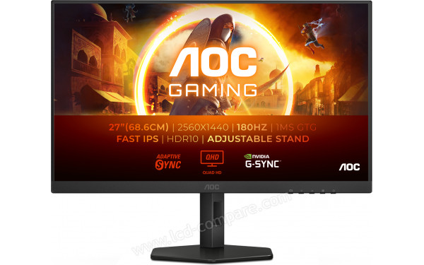 AOC Q27G4XFAD - Vue de face